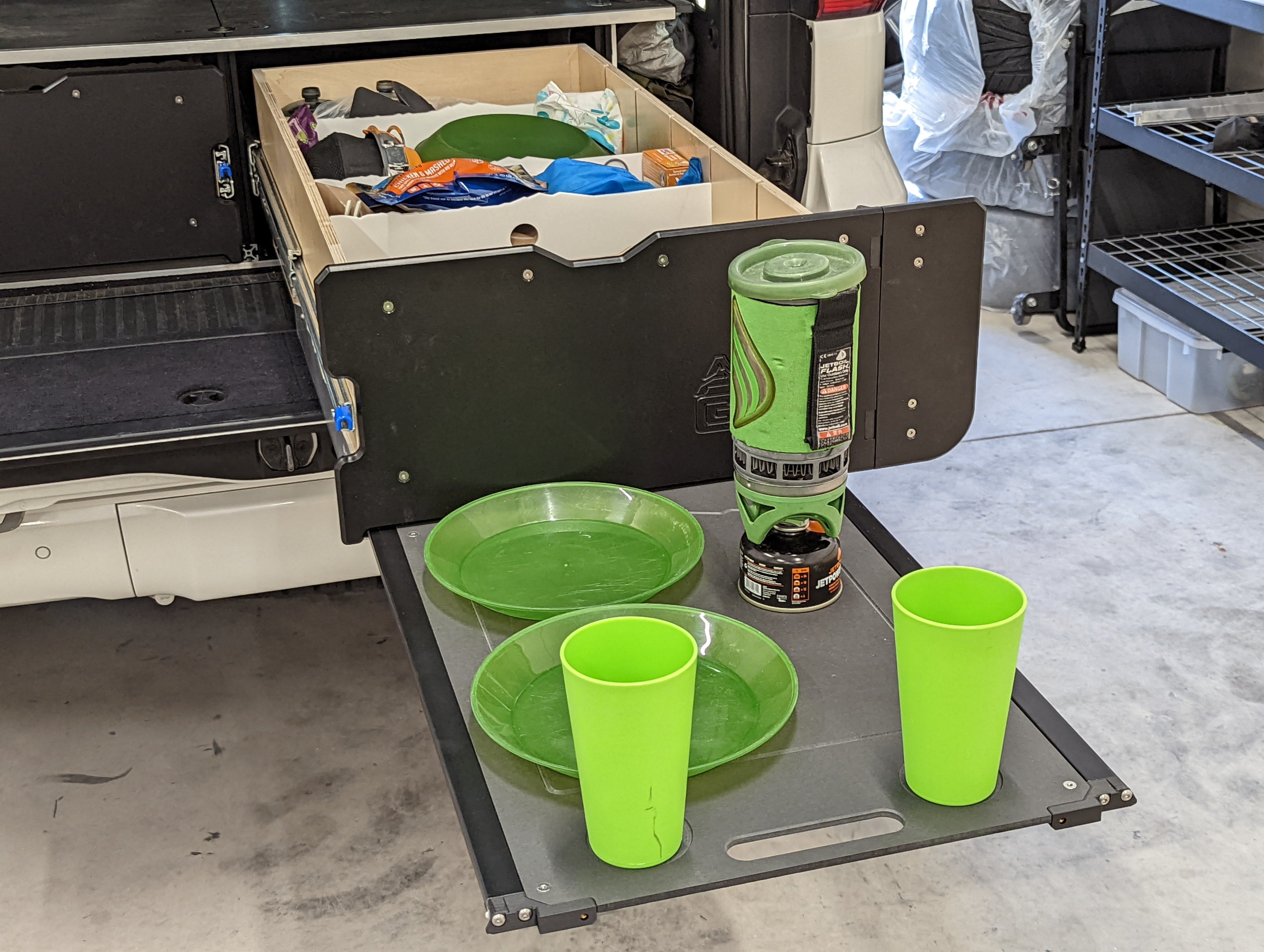 Slide Out Table: 16in Wide