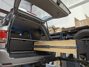 Toyota Sequoia drawer system with sleeping platform for vehicle organization